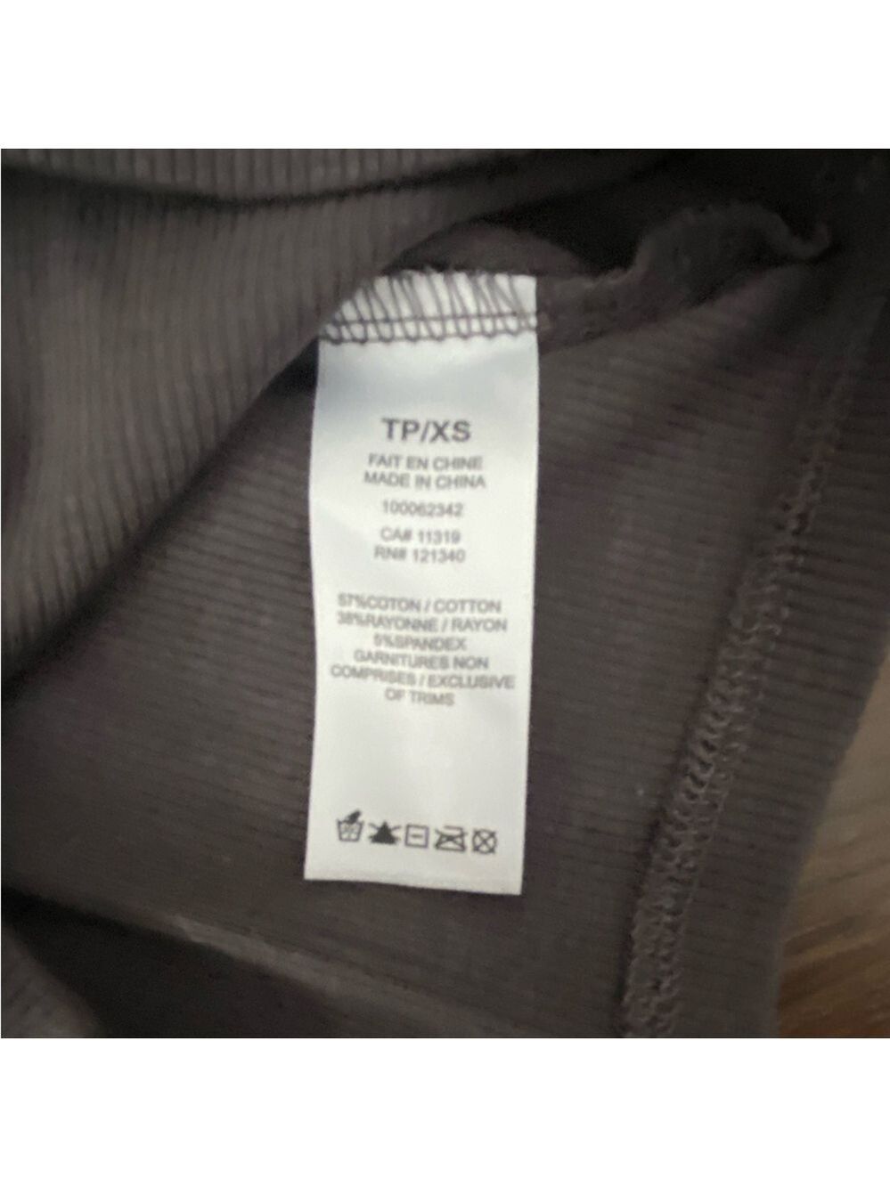 Garage Gray Ribbed Sleeveless Top Extra Small New With Tags - Picture 10 of 11